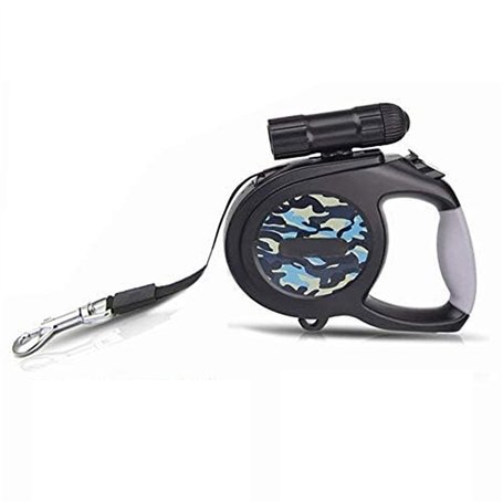 LHKJ Laisse Chien Enrouleur 8M Laisse Rétractable pour Chien avec La Lumière LED