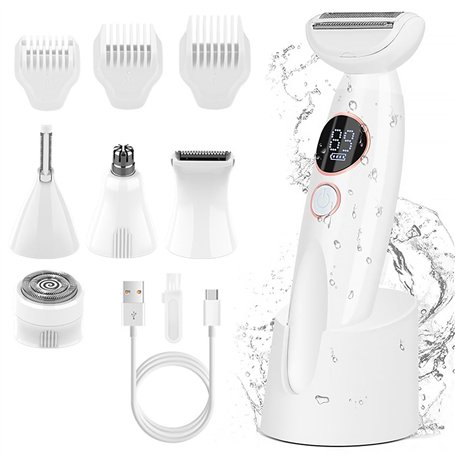 Rasoir électrique 5 en 1 pour femme