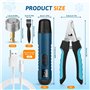 5 Vitesses Lime a Ongle Electrique pour Chien avec 2 Lumières LED Professio