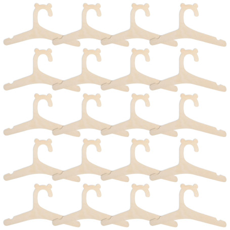 Cintre en Bois pour Enfants et Bébés - 20 Pièces Antidérapantes pour Vêtements
