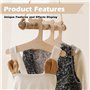Cintre en Bois pour Enfants et Bébés - 20 Pièces Antidérapantes pour Vêtements, Pantalons, Manteaux, Serviettes De Bain