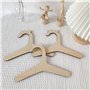 Cintre en Bois pour Enfants et Bébés - 20 Pièces Antidérapantes pour Vêtements, Pantalons, Manteaux, Serviettes De Bain