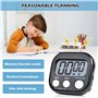 Lot de 6 minuteurs numériques de cuisine numériques, minuteurs de cuisine numériques, compte à rebours de cuisine, minuteur numé