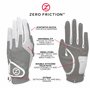 Zero Friction Lot de 2 Gants de Golf synthétiques pour droitier - Taille Unique - Blanc/Rose