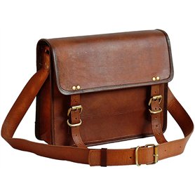 Jaald 33 Cm Mallette Porte-Documents Serviette Sac Messenger À Bandoulière’Épaule En Cuir Pour Ordinateur Portable Business Voya
