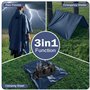 Sensong Poncho imperméable poncho à capuche réutilisable imperméable femmes pique - nique en plein air randonnée Camping pêche c