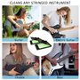 2 Pcs Nettoyeur de Cordes pour Guitare,Nettoyeur de Corde et Manche de Guitare Outils de Nettoyage et Entretien pour Instruments