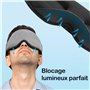 INNELO Masque de sommeil en coton pour les personnes dormant sur le côté, Masque de Nuit 3D avec protection auditive, ultra doux