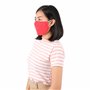 Lofbaz Tissu De Coton De Masque Facial En Tissu Avec Poche De Filtre Lavable Réutilisable (Rouge Vif - Paquet de 3, Adulte L)