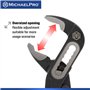 MichaelPro MP003068 Pince de pompe à eau isolée de 25,4 cm, certifiée VDE 1000 V, dureté des mâchoires HRC58 à 62, poignées anti
