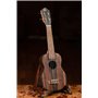 Ortega Guitars Ukulélé Soprano Acoustique – Série Timber – Housse Incluse – Ébène, Naturel (RUEB-SO)
