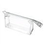 Qkurt Lot de 5 Trousses de Maquillage Transparentes et étanches avec Fermeture éclair - en PVC - pour Les Vacances, Les Voyages,
