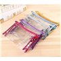 Qkurt Lot de 5 Trousses de Maquillage Transparentes et étanches avec Fermeture éclair - en PVC - pour Les Vacances, Les Voyages,