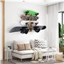 COR Surf Skateboard Wall Mount Display 4 Boards | Snowboard Wall Storage Mount Holds Four Boards Made with Sustainable Bamboo 4