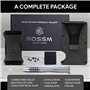 ROSSM Portefeuille pour Hommes avec Blocage RFID - Porte-Cartes de crédit Minimaliste en Fibre de Carbone et métal pour Hommes a