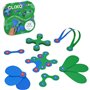 Jeu de Construction Magnétique - GIPSY TOYS - Itsy CLIXO - 18 pcs - Bleu/vert - Des 4 ans