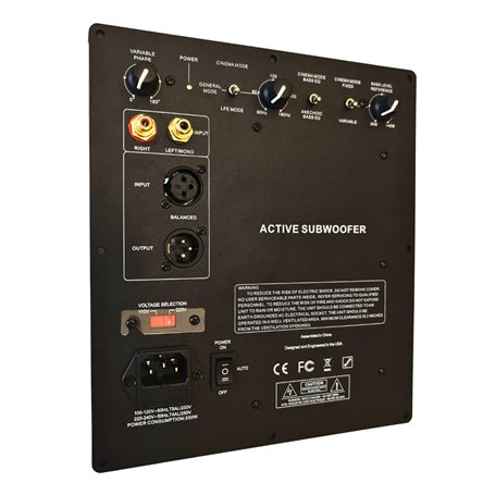 WAudio Amplificateur de plaque de caisson de basses classe D 350 W - Amplificateur haute performance pour caisson de basses