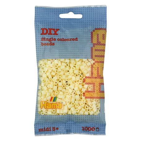 Hama - 207-02 - Loisirs Créatifs - Perles et Bijoux - Sachet 1000 Perles Crème