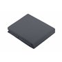 STOF - Drap Plat - Taille 300x240 cm - 100% Coton - Couleur Gris - Modèle Alicia - Qualité Exceptionnelle - Certifié Oeko-Tex -