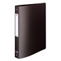 OXFORD Classeur Memphis A4 Dos 40mm 4 Anneaux Ronds Couverture Polypro Noir