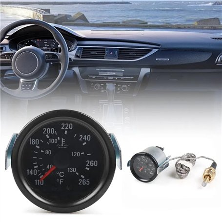 2“ 52mm Kit de jauge de température de l'eau pour voiture