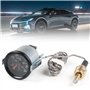 2“ 52mm Kit de jauge de température de l'eau pour voiture, aiguille 12V Indicateur mécanique de température d'eau 40~130℃ Indica