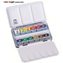 Van Gogh - Aquarelle 12 Demi-Godets set metal + 1 pinceaux