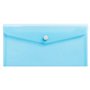Exacompta - Réf. 35420E - Paquet de 4 pochettes fermeture bouton pression avec rabat - Chromaline Pastel - Dimensions : 32x12cm