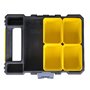 Stanley Fmst1-72378 Boîte Avec Organisateur Gamme FatMax - 6 Compartiments Amovibles - Corps Polypropylène - Étanche - Couvercle