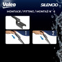 VALEO Silencio Essuie-glace - VF466 - Kit de Balais d'Essuie-glace Plat d'Origine de Haute performance, Visibilité Supérieure su
