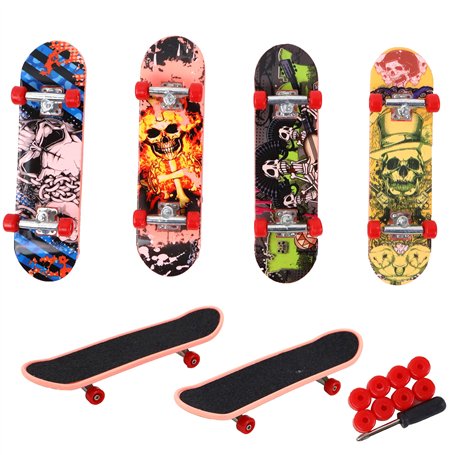Trottifun - Set de Finger Skate - 031428 - Multicolore - Métal - Skateboard - Doigt - Jouet Enfant - Anniversaire - Cadeau - Pla