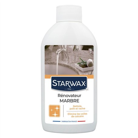 STARWAX - Rénovateur brillance pour marbre et pierres naturelles. Nettoie