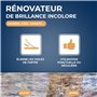 STARWAX - Rénovateur brillance pour marbre et pierres naturelles. Nettoie, ravive et fait briller. Polit et rénove la brillance.