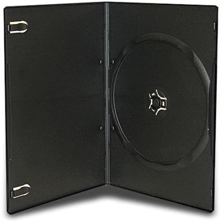 Dragon Trading Lot de 10 boîtiers Simples pour CD/DVD/Blu-Ray Tranche de 7 mm Compatible avec Tous Les Types de disques avec Cli