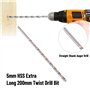 Jeu De Mèches Extra Longues HSS 200mm à Queue Droite Perceuse à Bois Perceuses Manuelles Pour Trous De Poche Accessoires D'outil