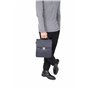 Hexagona - Baisenville - Compatible téléphone Portable - pour Homme - Collection Confort - Noir - en Cuir