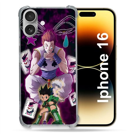 Cokitec Coque Renforcée pour Apple Iphone 16 Manga Hunter X Hunter Hisoka