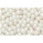 Lot 200 Perles Nacrées Blanc Acrylique Diametre 6 mm - Création Diy