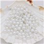 Lot 200 Perles Nacrées Blanc Acrylique Diametre 6 mm - Création Diy