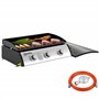 Outsunny Plancha gaz 3 brûleurs 7