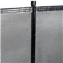Outsunny Clôture barrière de sécurité pour Piscine, Lot de 4 Panneaux Brise Vue Jardin, 365 x 126 cm, Noir