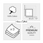 Mouchoirs Blancs Femme Premium 100% Coton Peigné - 35cm x 35cm - 3 Pièces - Modèle P06