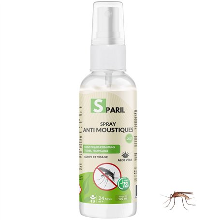 Spray Anti Moustique Tropical 100 Ml Repulsif À Base De Deet Et D’aloe Vera Protection 12h | Produit Contre Les Piqures De Moust