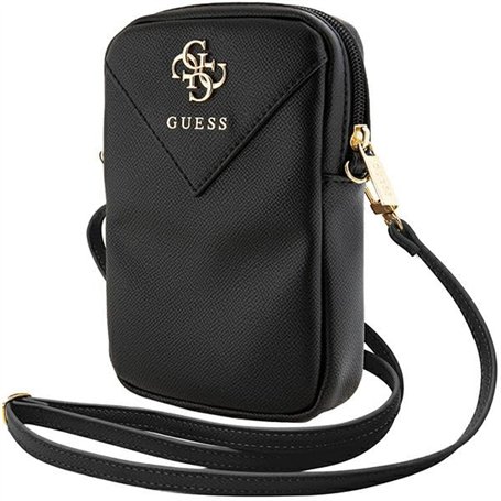 CG MOBILE Guess Bag GUWBZPGSTEGK Triangle Zippé Noir 4G