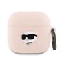 CG Mobile Karl Lagerfeld Coque en Silicone 3D pour AirPods 4 (Rose)