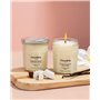 Duo de Massage - Bougie cire végétale fondante Vanille et massante + Crème de Massage au Miel