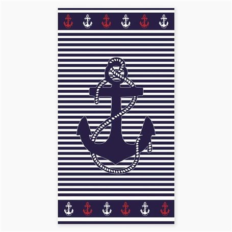 Alpes Blanc Serviette de Plage Marin 90x170