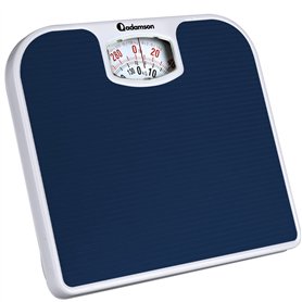 Adamson A21 Pese Personnes Mecanique Pour Poids Corporel- Jusqu’à 136 KG - Surface en Caoutchouc Antidérapant - Pese Personne An