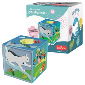 Joyeuse - Ma 1ère Conteuse - Boîte à Histoire - 50 Berceuses et Jeux d’éveil - Cadeau bébé - Jouet Interactif et d’Eveil - Fabri