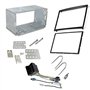 Sound-way Kit Montage Cadre de Radio Adaptateur Autoradio 2 DIN Compatible avec Peugeot C2 C3 207 307 Expert Partner